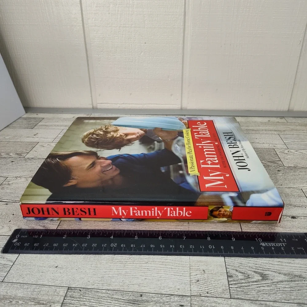 MY FAMILY TABLE by John Besh HCDJ‎ Cookbook Passionate Plea for Home Cooking